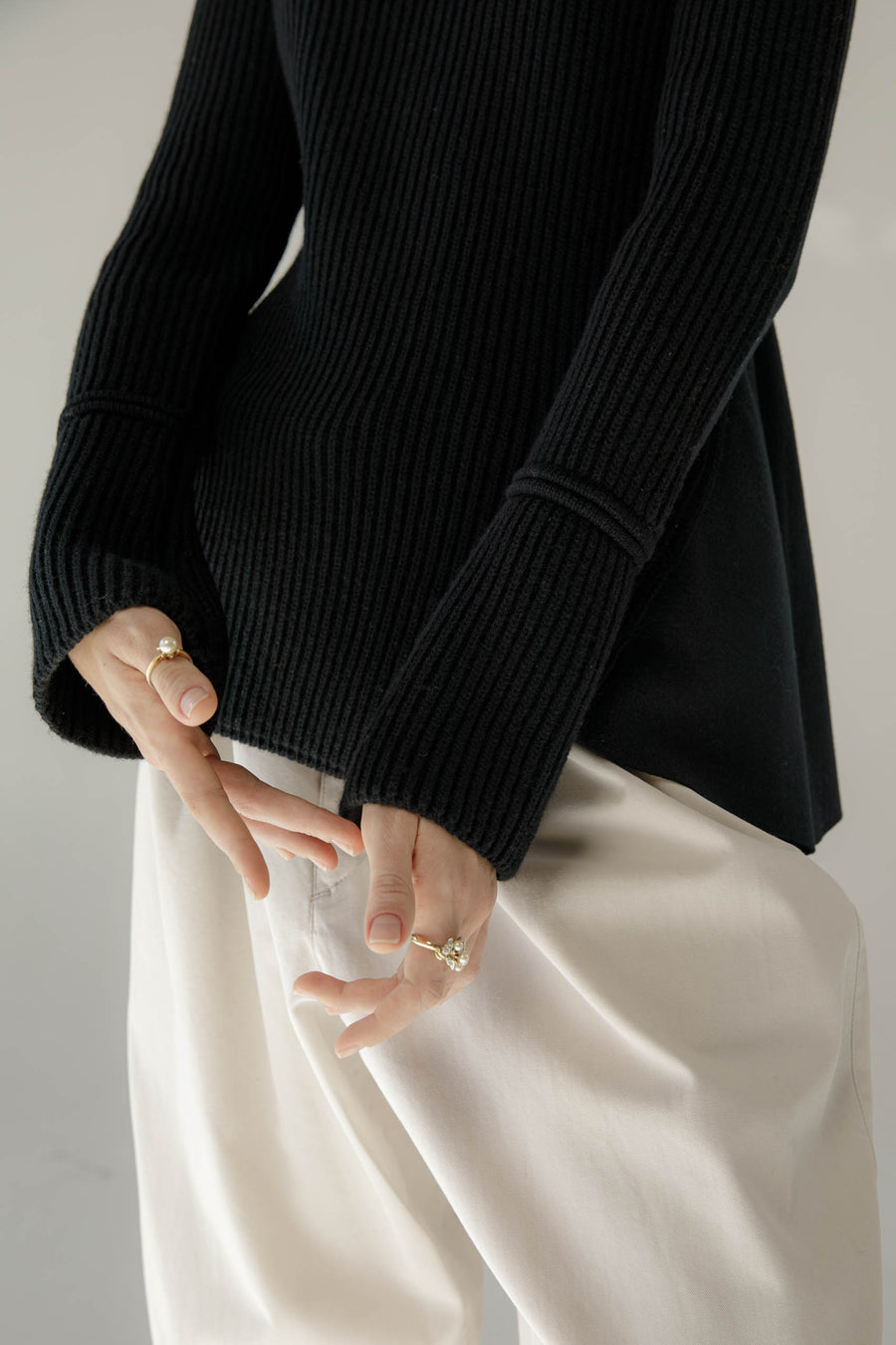 Details V-nech cardigan in Cotton and Cashmere